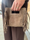 Suede Fringe Bag