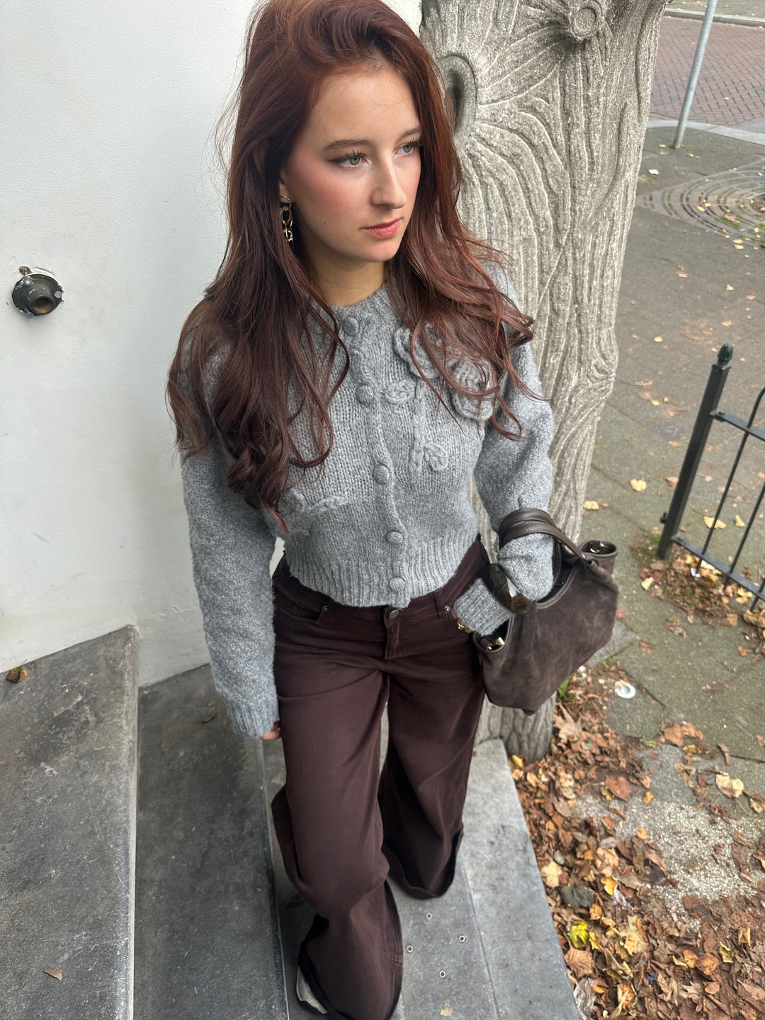 Grey Knitted Cutie