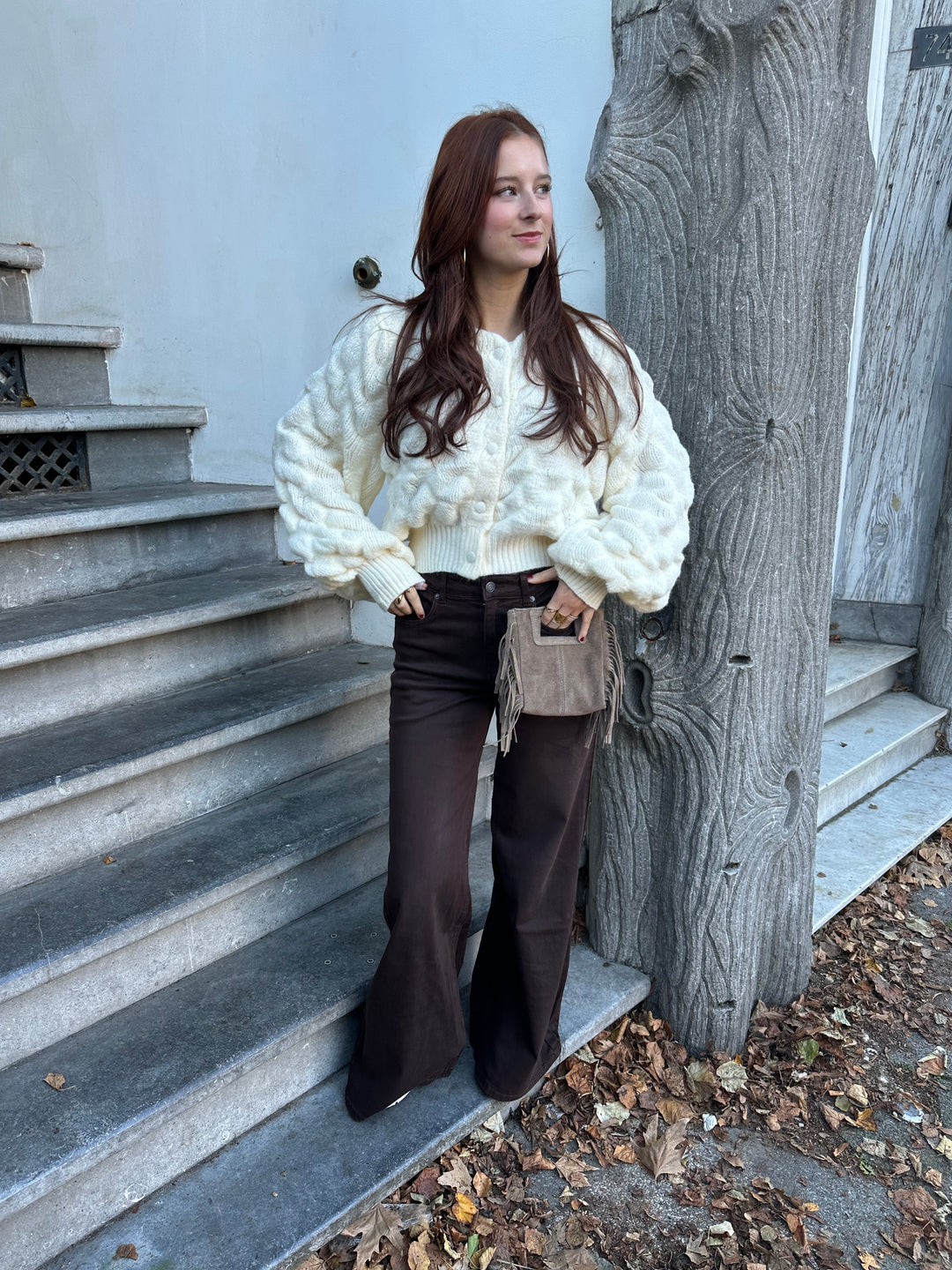 Berry Bubble Cardigan