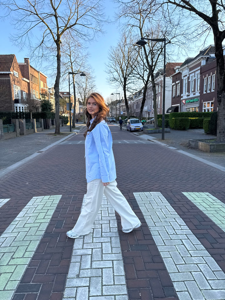 Ivory Straight Fit Jeans