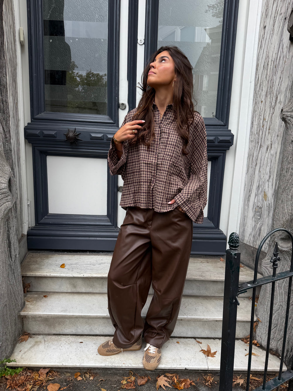 Élin Check Blouse