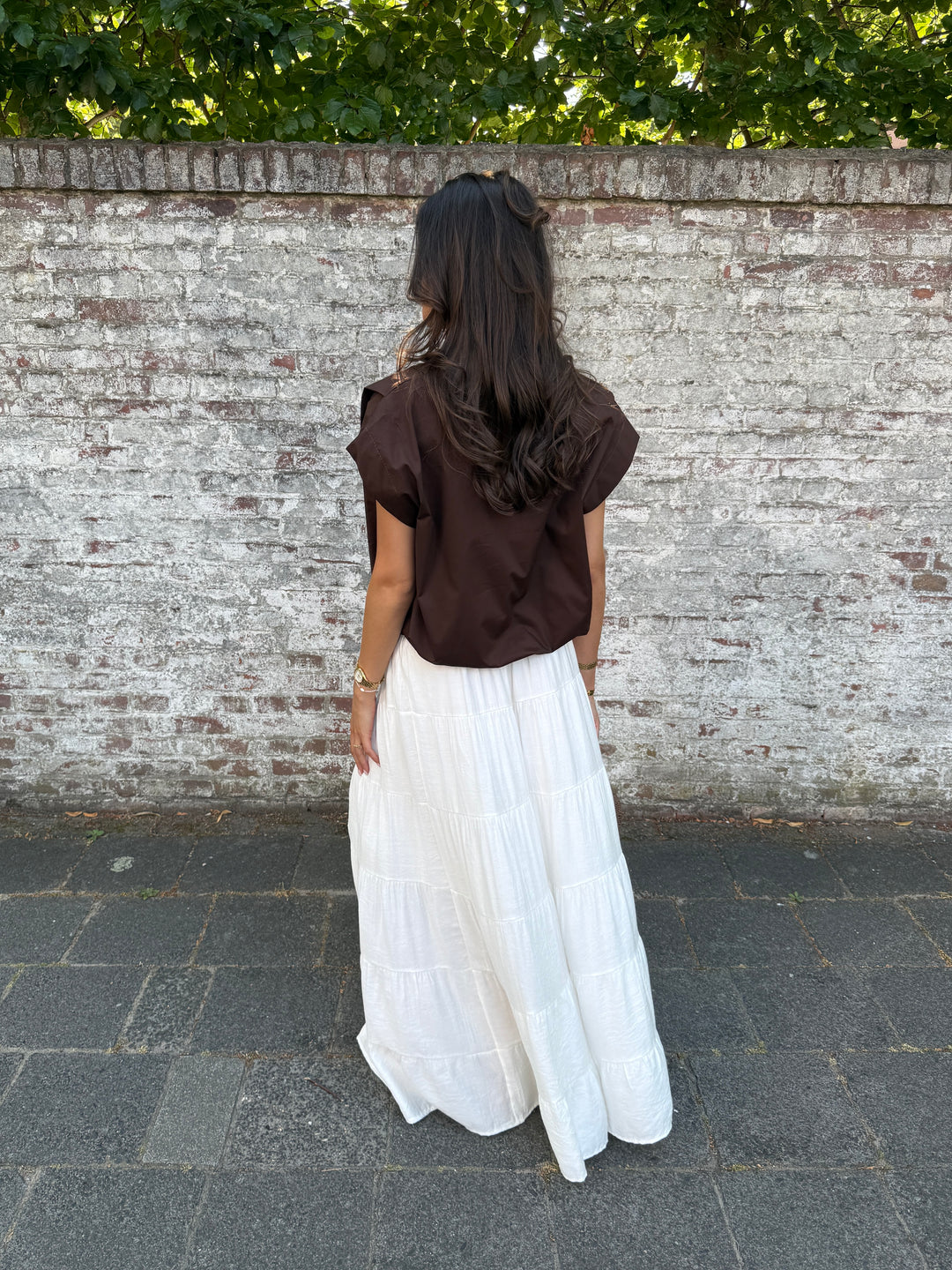 Cropped Button Blouse