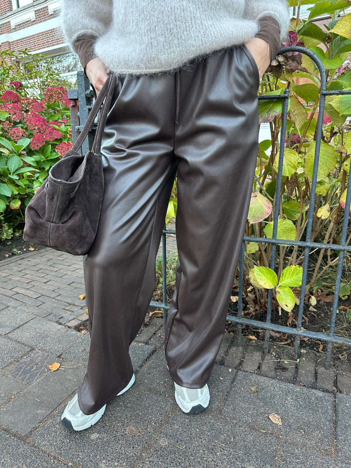 Leather Look Pants
