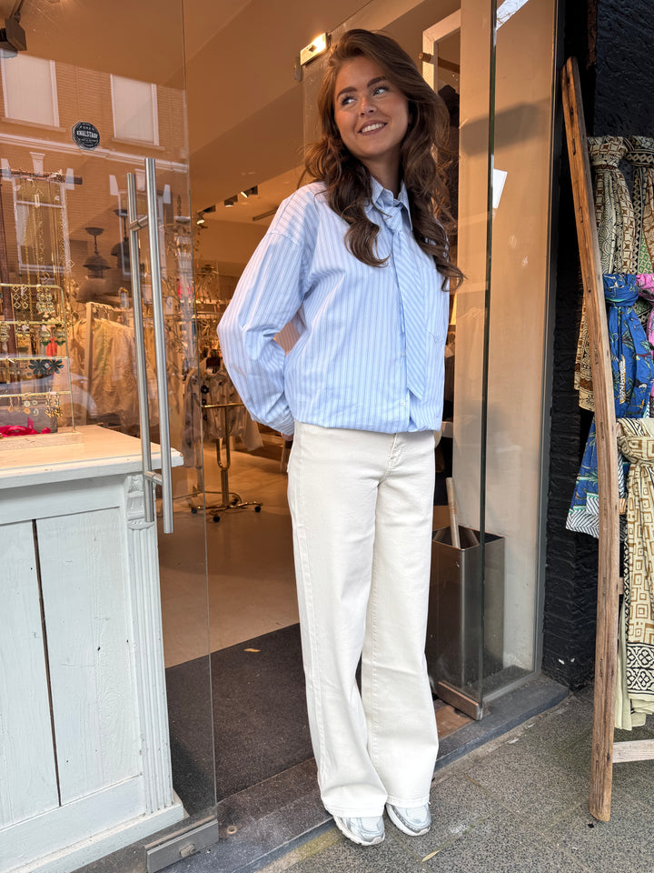 Ivory Straight Fit Jeans