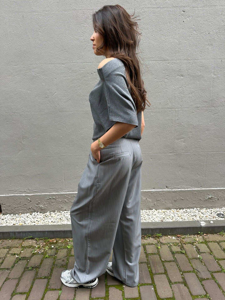 Flowy Pinstripe Pantalon