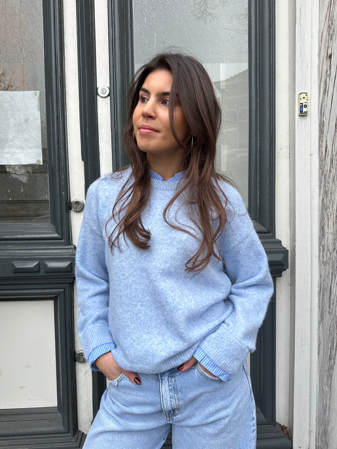 Layered Knit Sweater