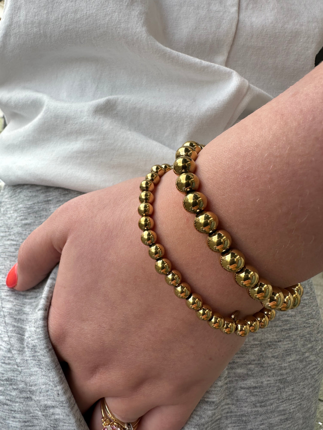 Golden Beads Bracelet