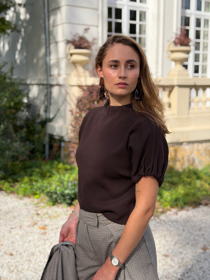 Puffy Sleeve Knit