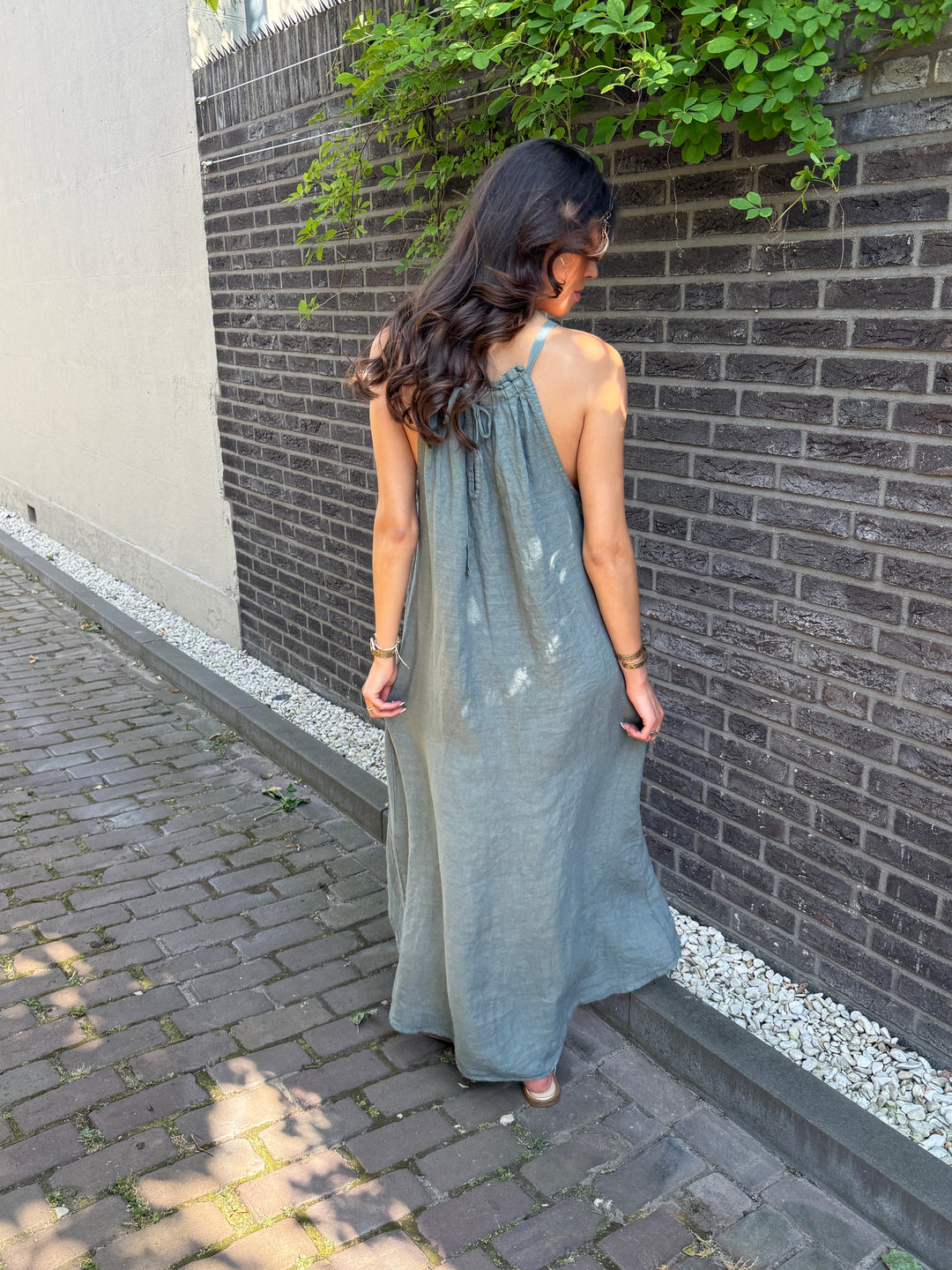 Linen Halter Dress