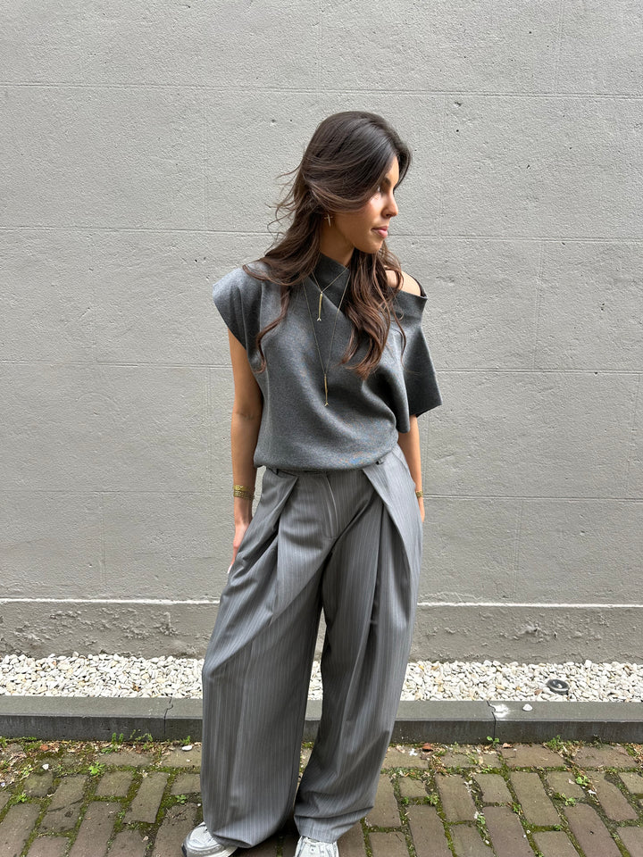 Flowy Pinstripe Pantalon
