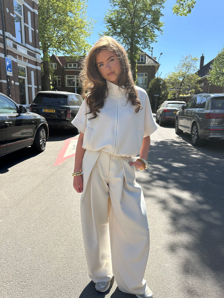 Spring Flow Pantalon Ecru White