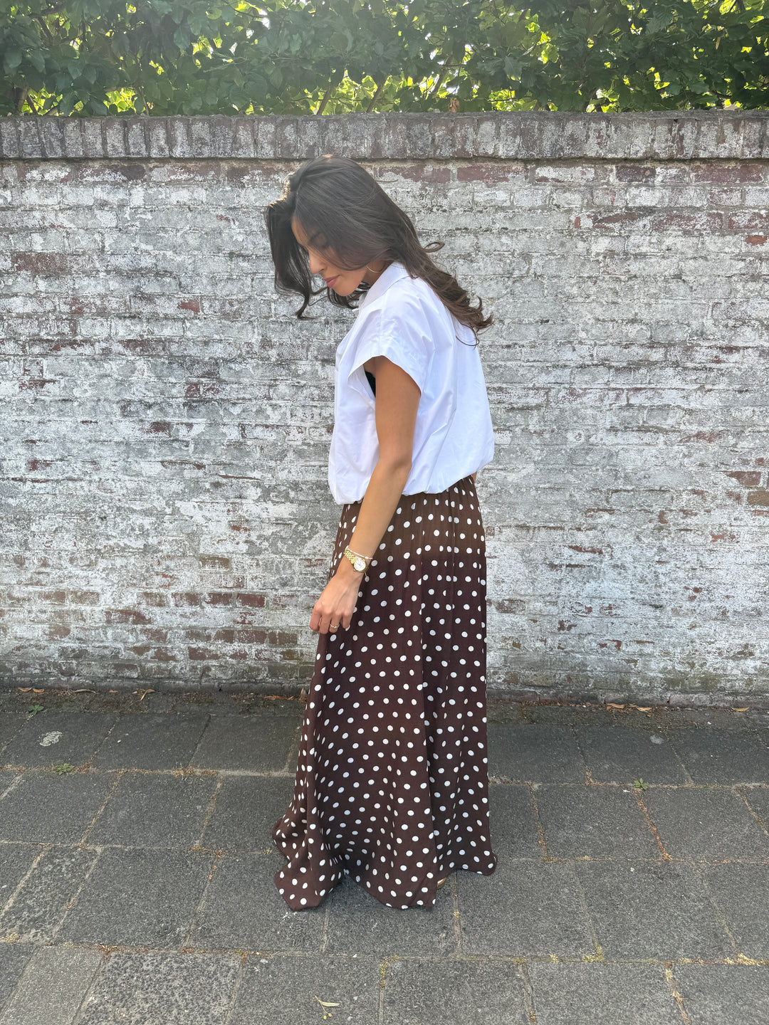 Cropped Button Blouse
