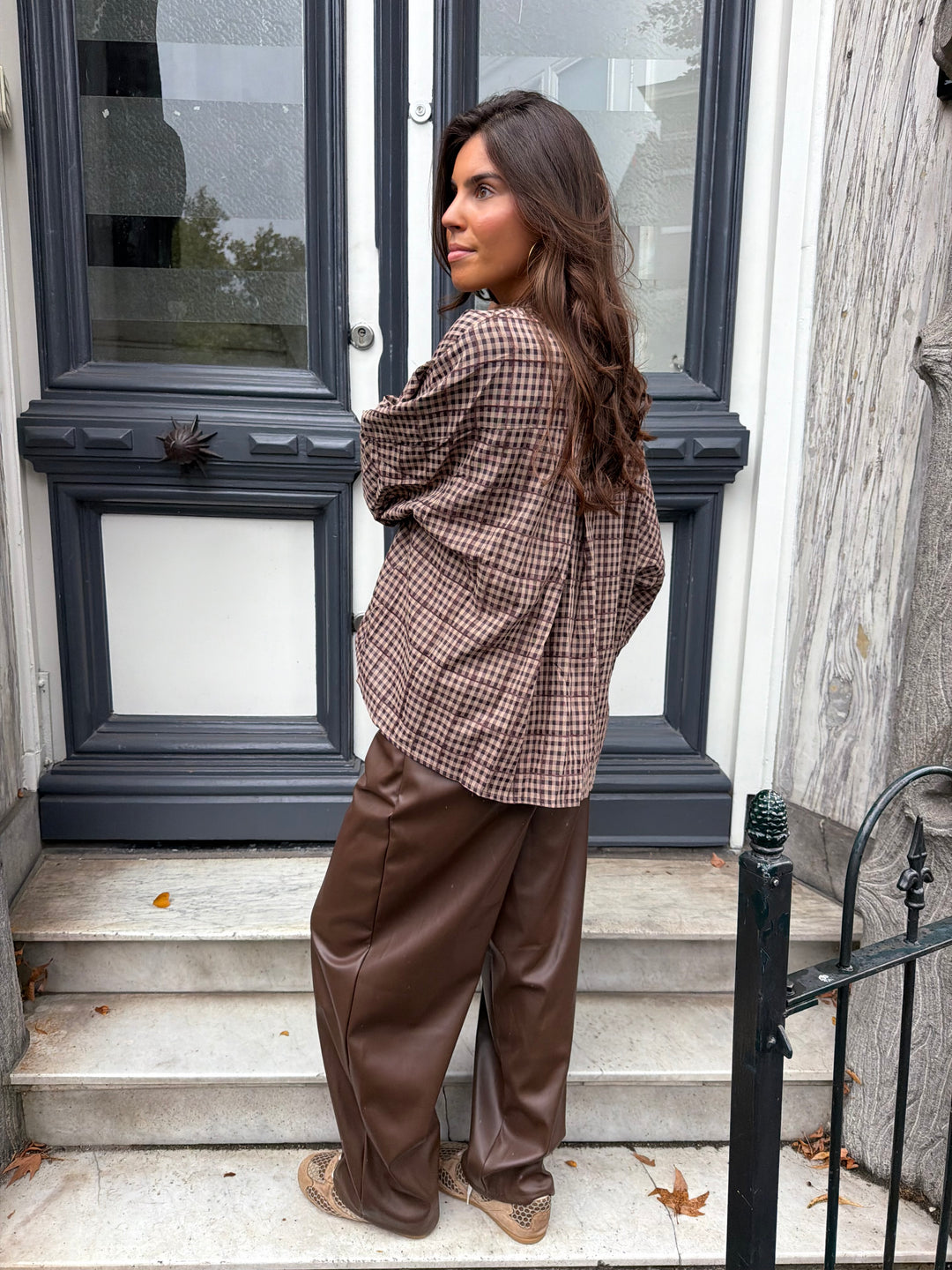 Élin Check Blouse