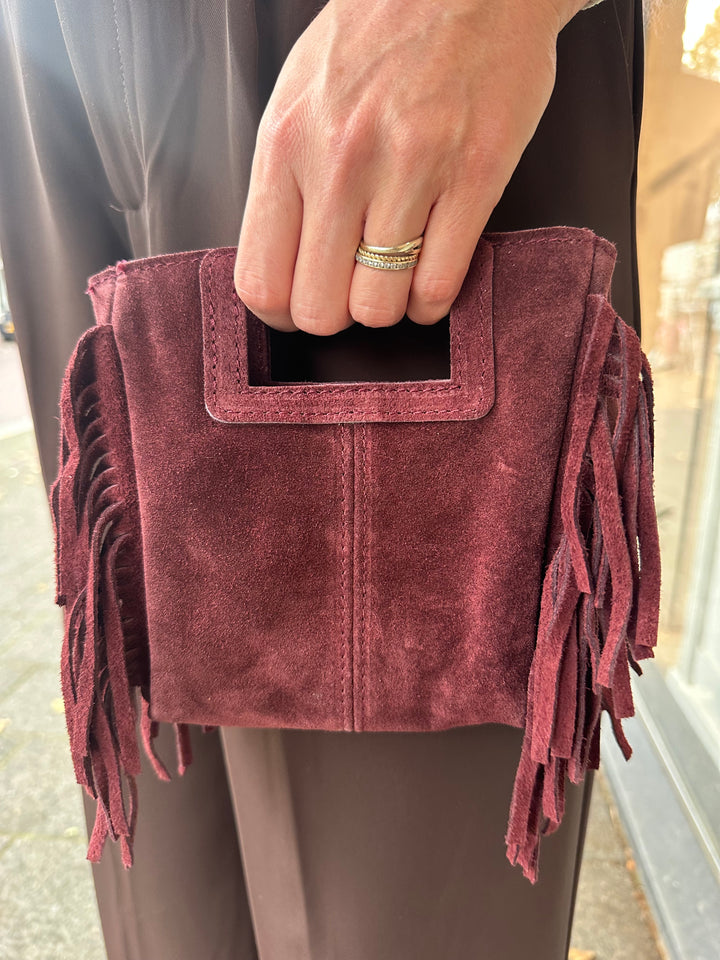 Suede Fringe Bag