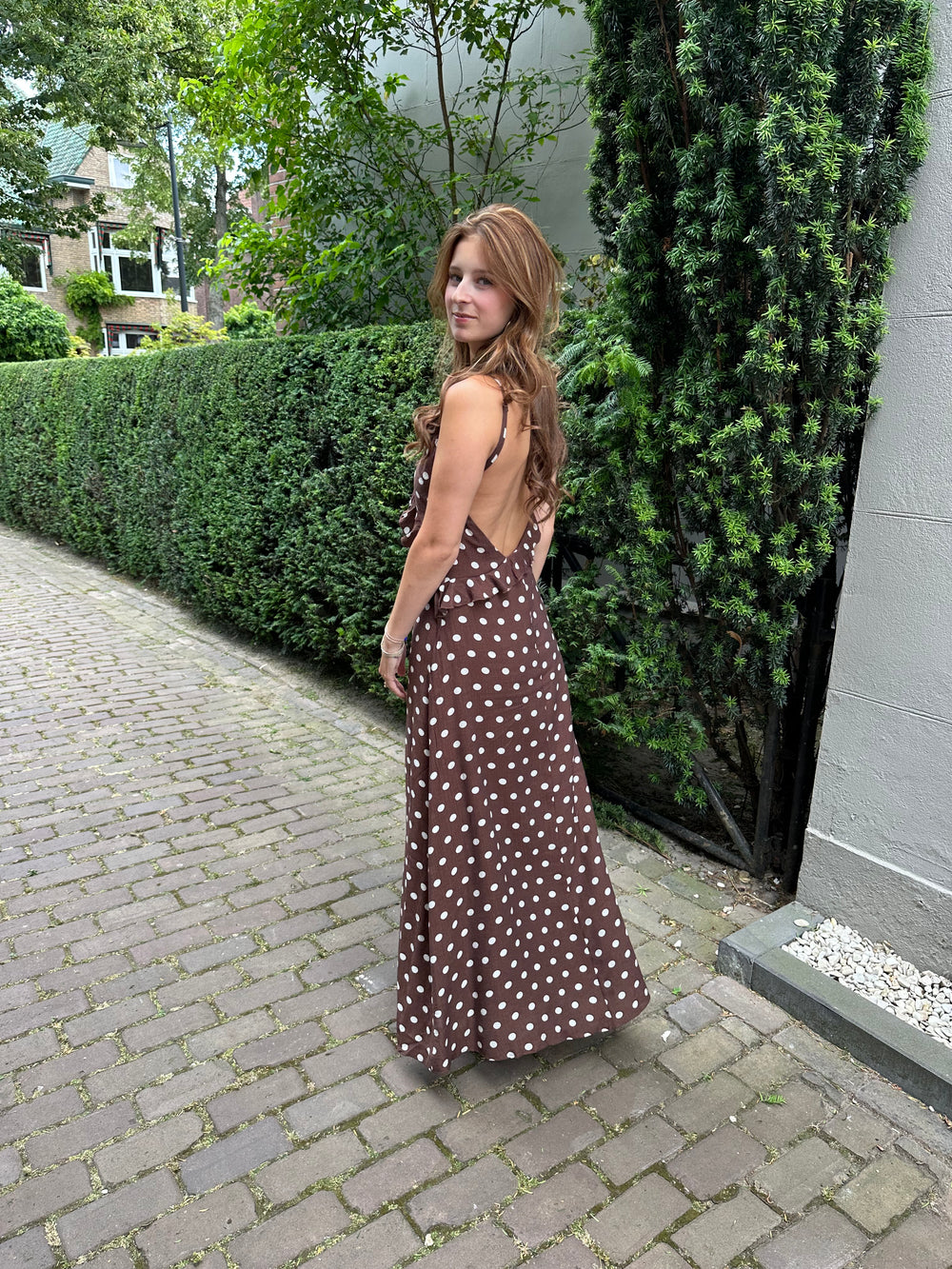 Lola Dot Maxi Dress