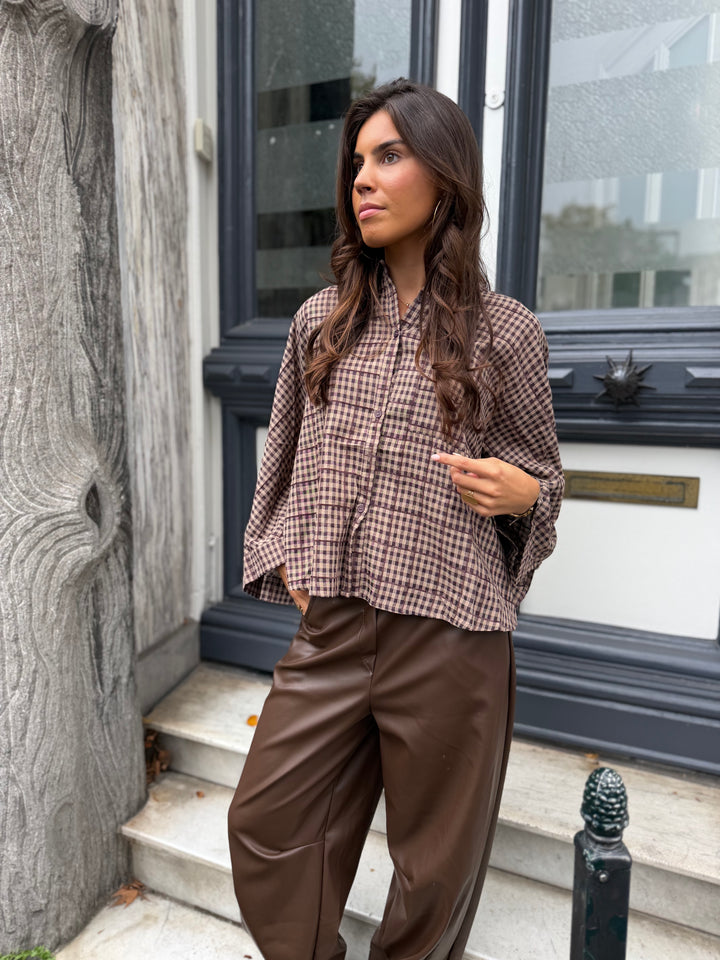 Élin Check Blouse