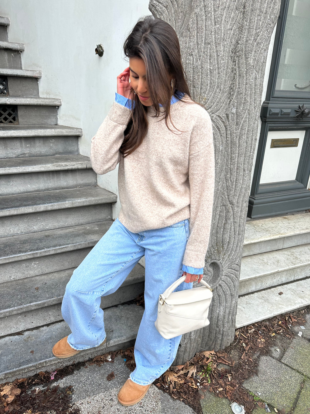 Layered Knit Sweater