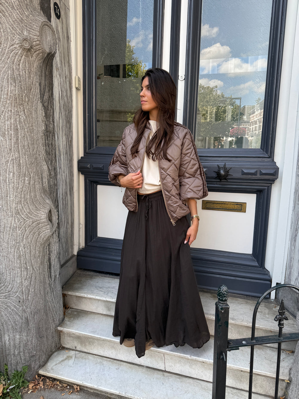 Maxi Plissé Skirt