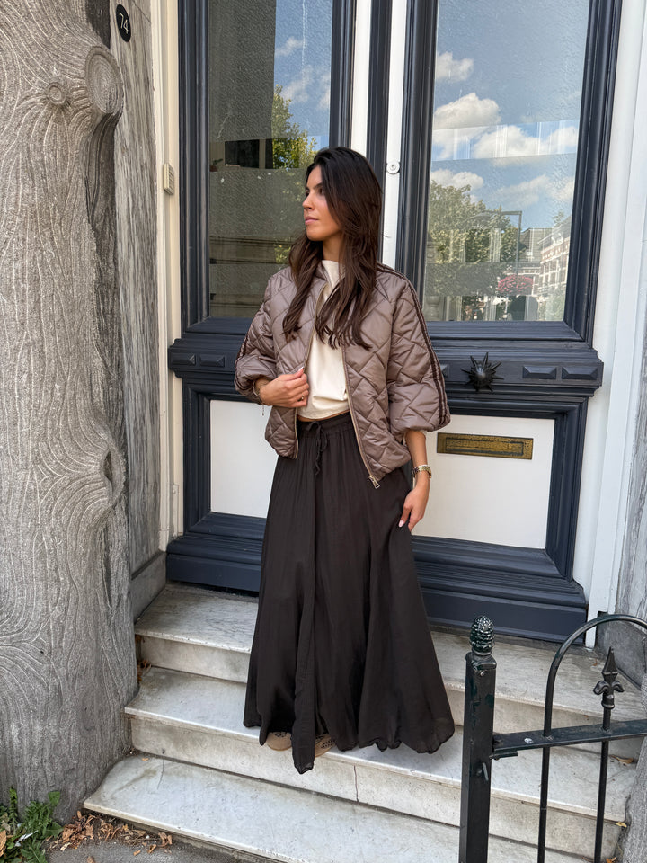 Maxi Plissé Skirt