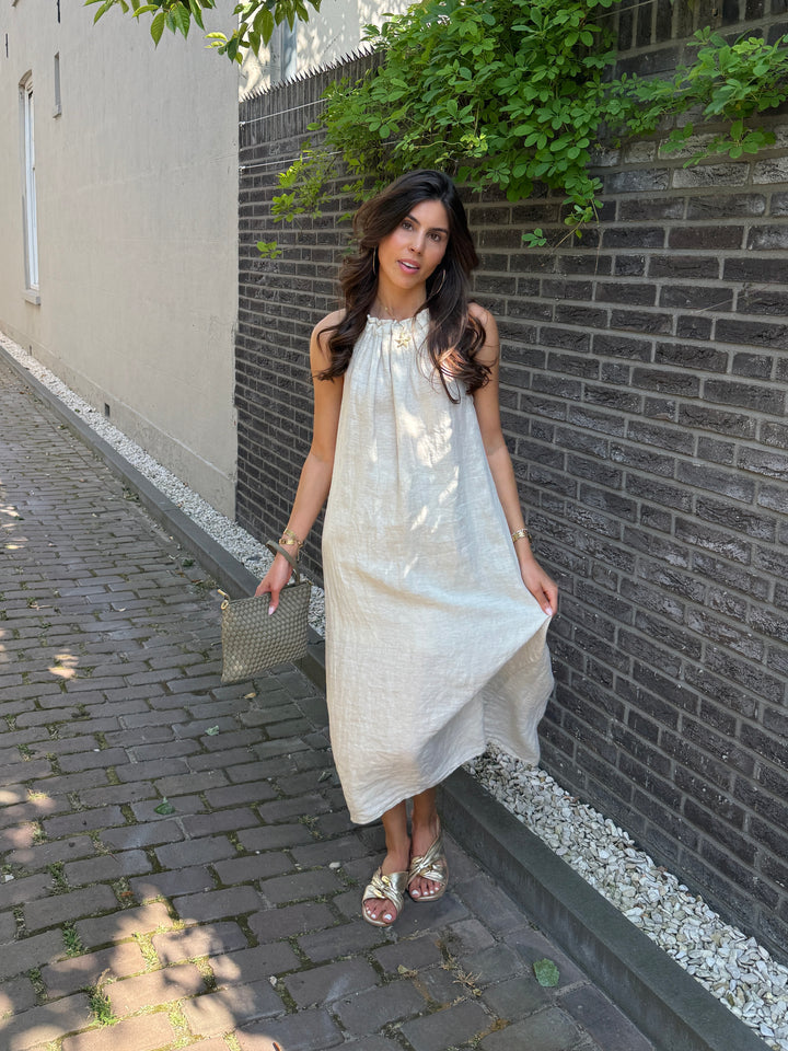 Linen Halter Dress