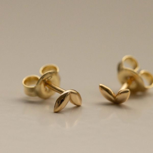 KARMA 14K Gold Plated Double Leaves