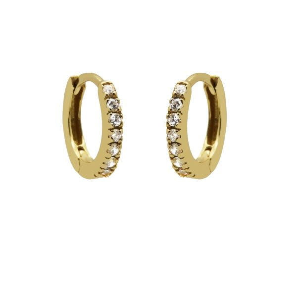 KARMA Elegant Round Zirconia Hoops