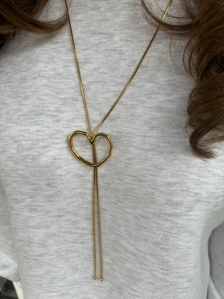 Sliding Heart Necklace