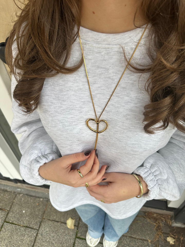 Sliding Heart Necklace