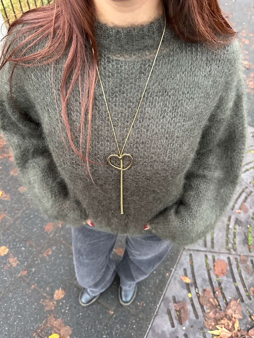 Sliding Heart Necklace