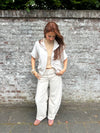 Barrel Jeans Beige