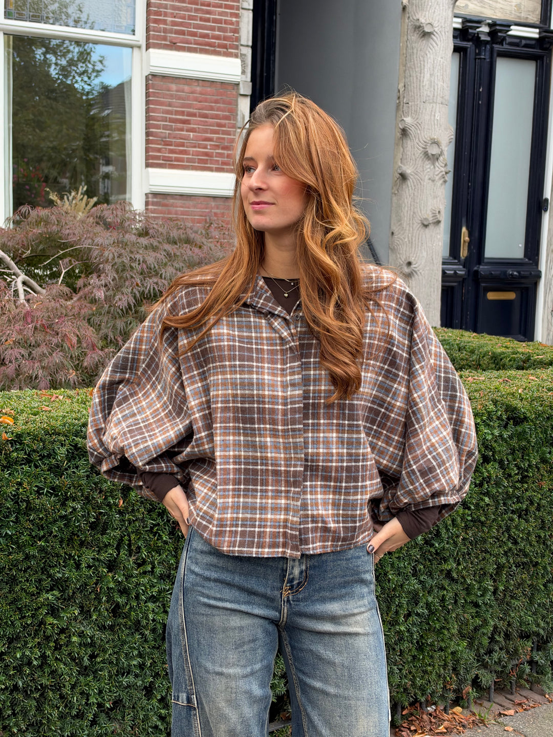 Isis Check Blouse