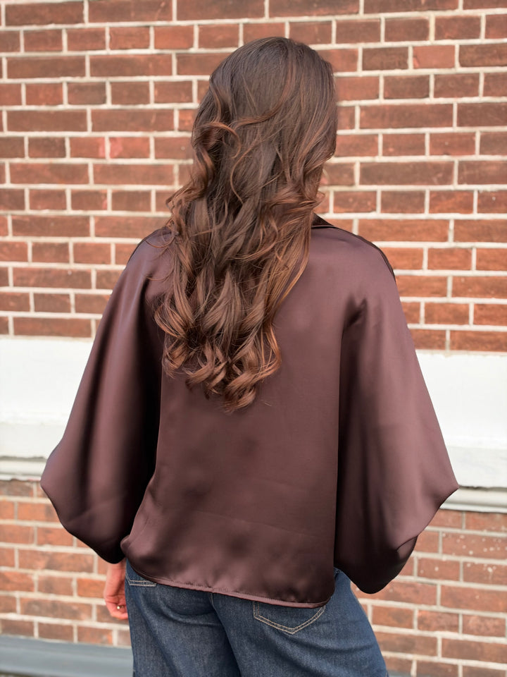 Olivia Satin Look Blouse