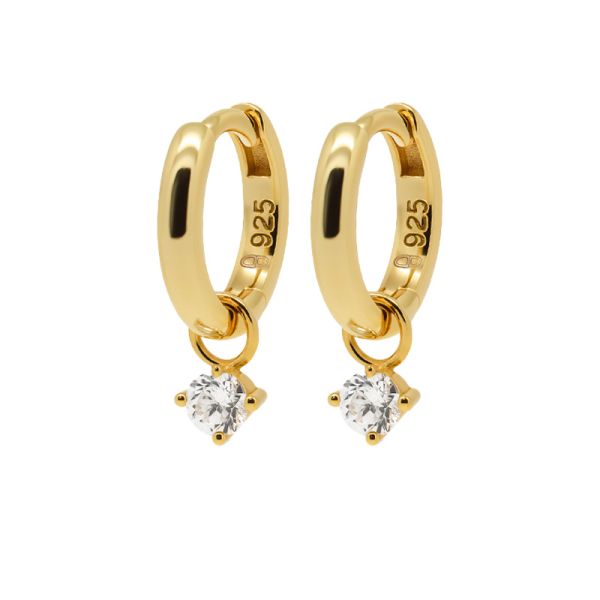 KARMA Tiny Drop Zirconia Hoops