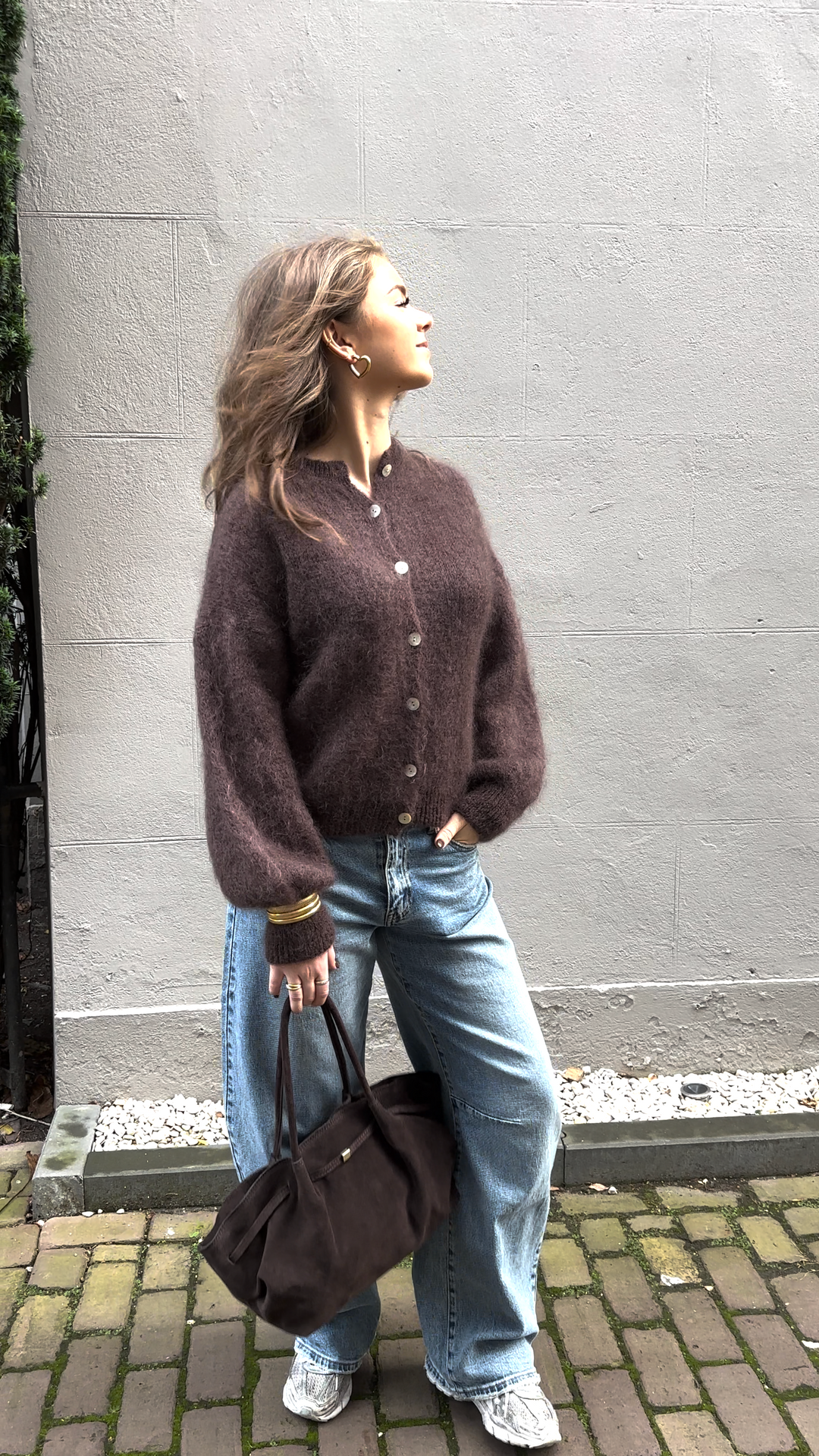 Suede Bag Choco Brown