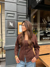 Knitted Top Choco Brown