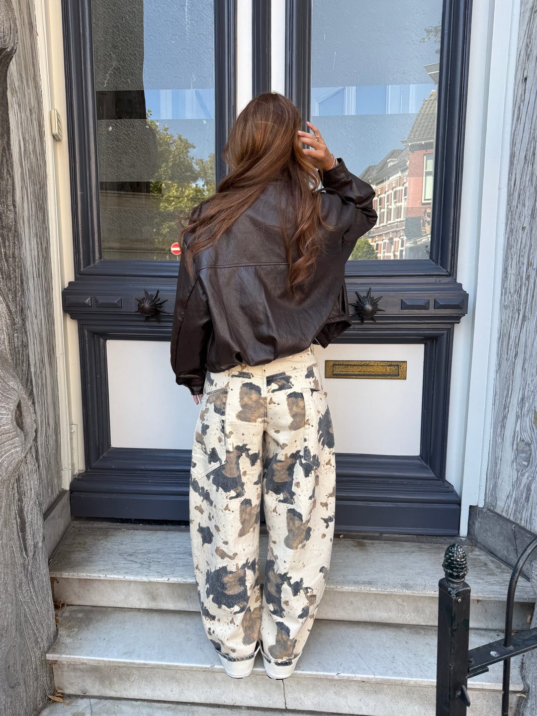 Printed Barrel Jeans - PRE ORDER