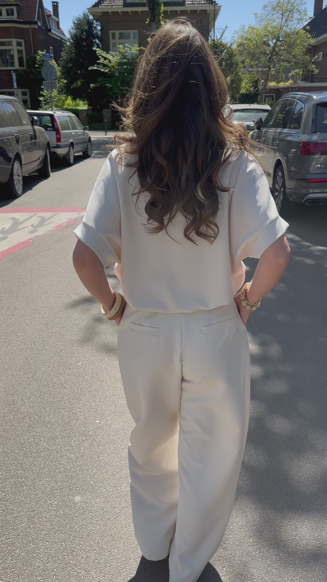 Spring Flow Pantalon Ecru White