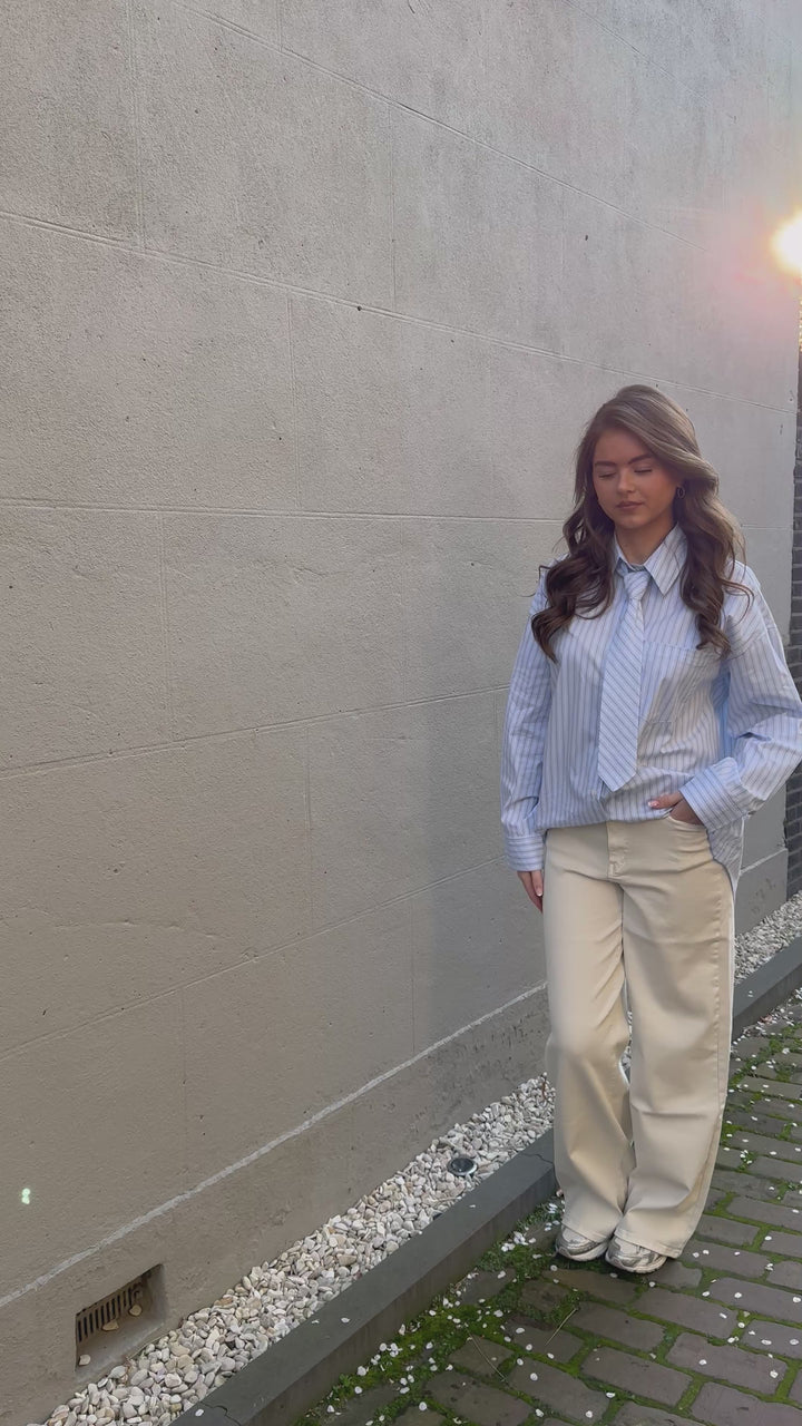 Ivory Straight Fit Jeans