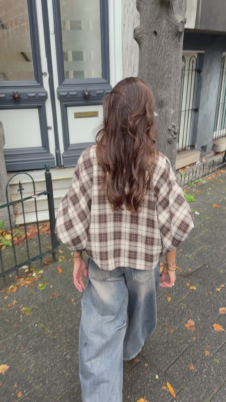 Tess Check Blouse