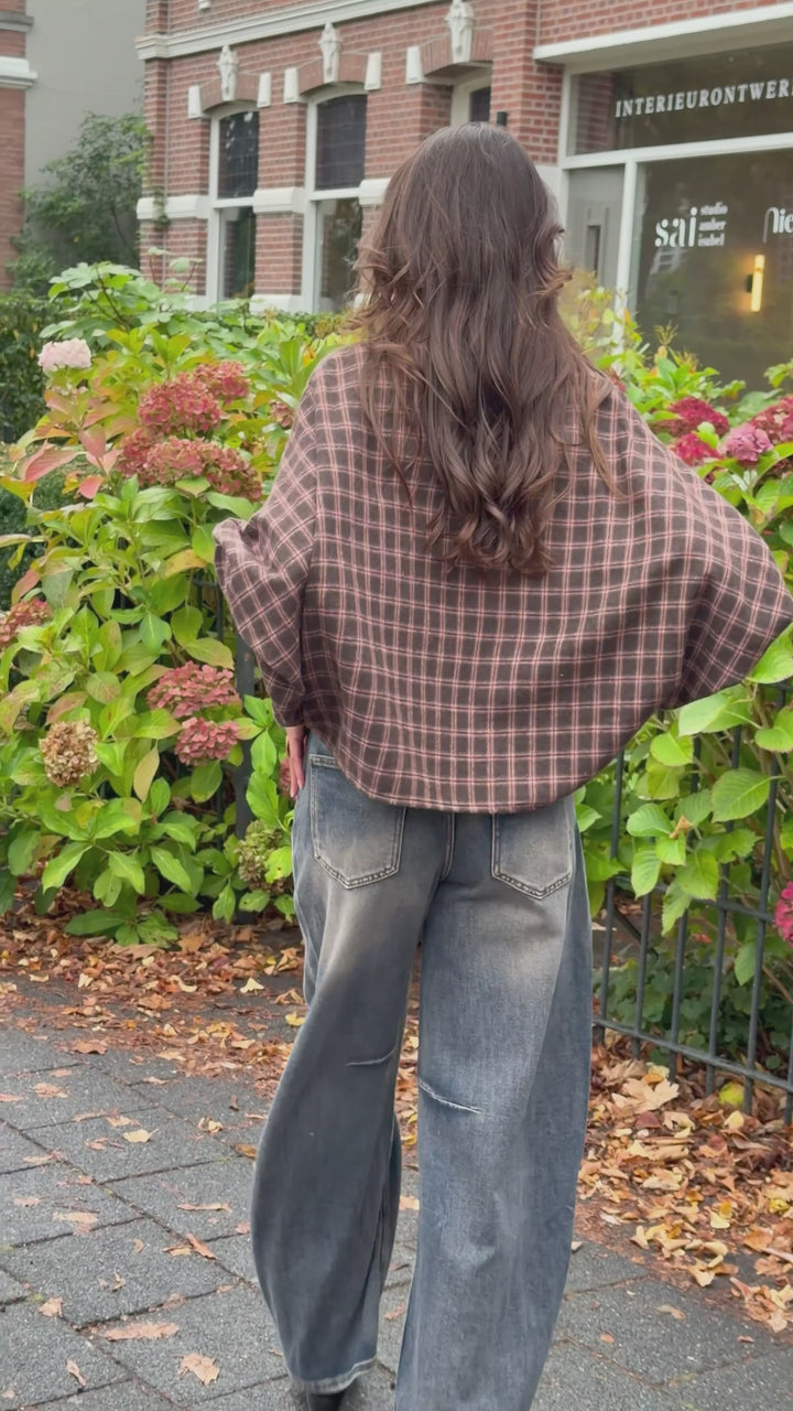 Lux Check Blouse