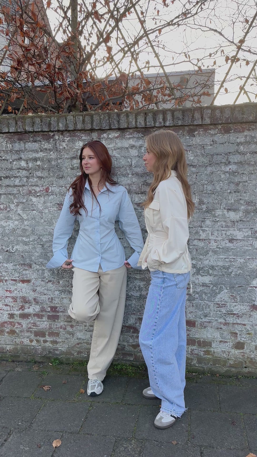 Cotton Tie-Back Blouse